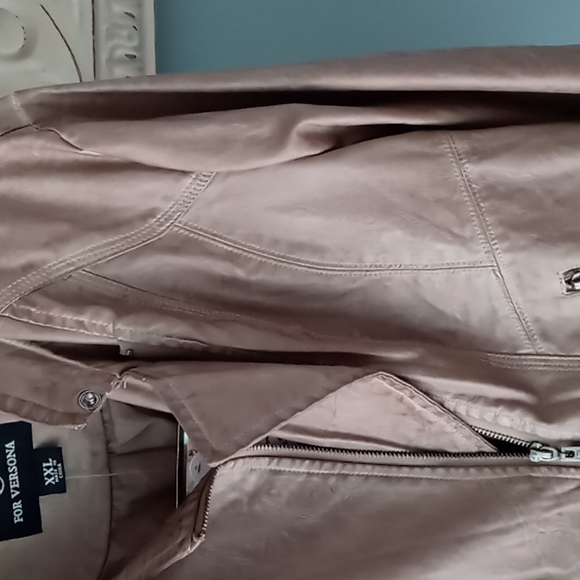NWT JOUJOU Vegan Leather Jacket - Picture 3 of 13
